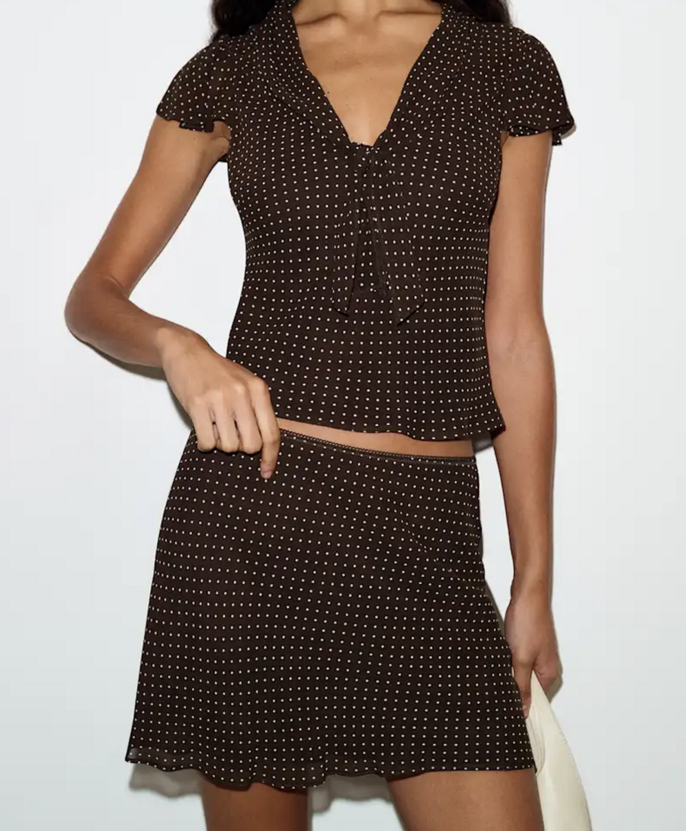 Reformation Kelson Two Piece Brown - Size L